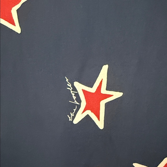 The Kooples Star Print Regular Fit Camp Shirt - Picture 6 of 9